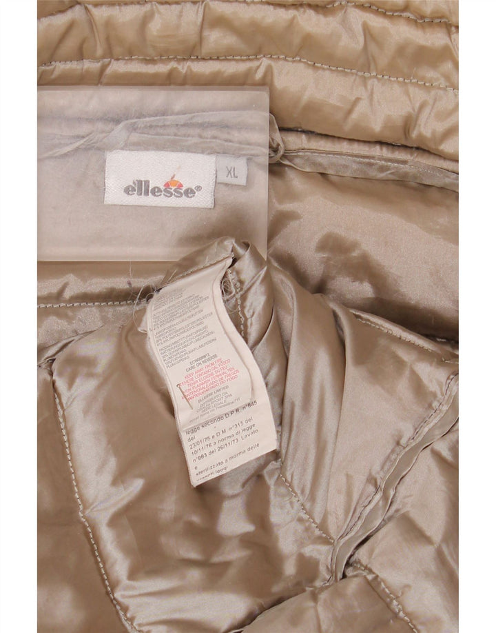 Cappotto imbottito con cappuccio da donna Ellesse UK 18 XL poliestere nero