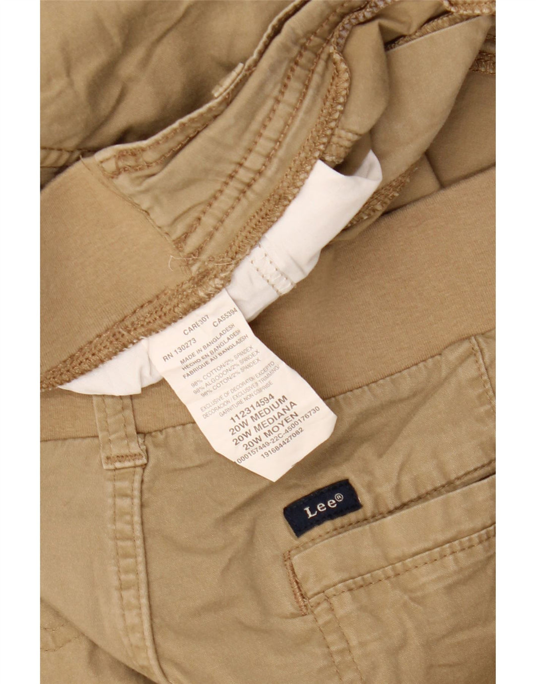 Pantaloncini cargo da donna LEE US 20 3XL W40 Cotone beige