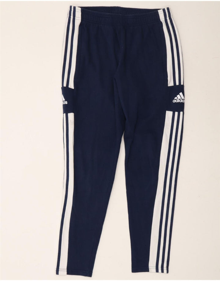 ADIDAS Mens Tracksuit Trousers Medium Navy Blue Cotton Vintage Adidas and Second-Hand Adidas from Messina Hembry 