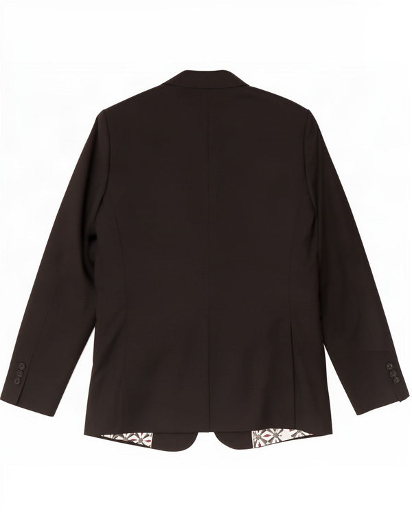 Giacca blazer da uomo a 2 bottoni Ted Baker UK 42 XL lana nera