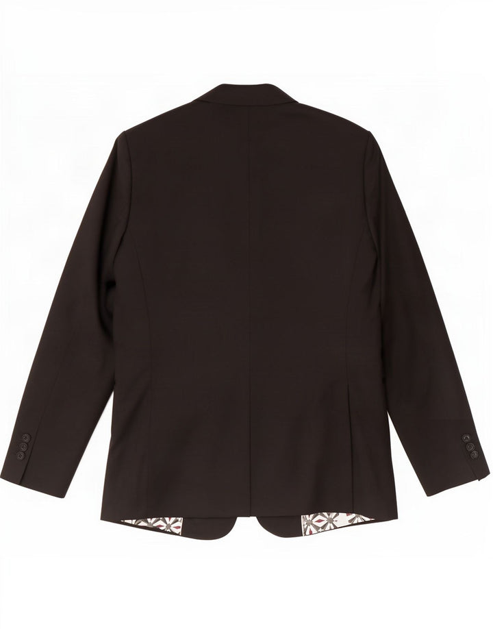 Giacca blazer da uomo a 2 bottoni Ted Baker UK 42 XL lana nera