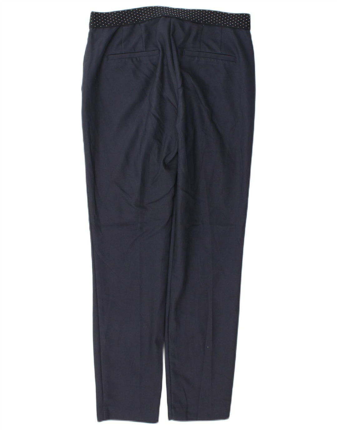 Pantaloni chino slim da donna Zara piccoli W26 L27 poliestere blu navy