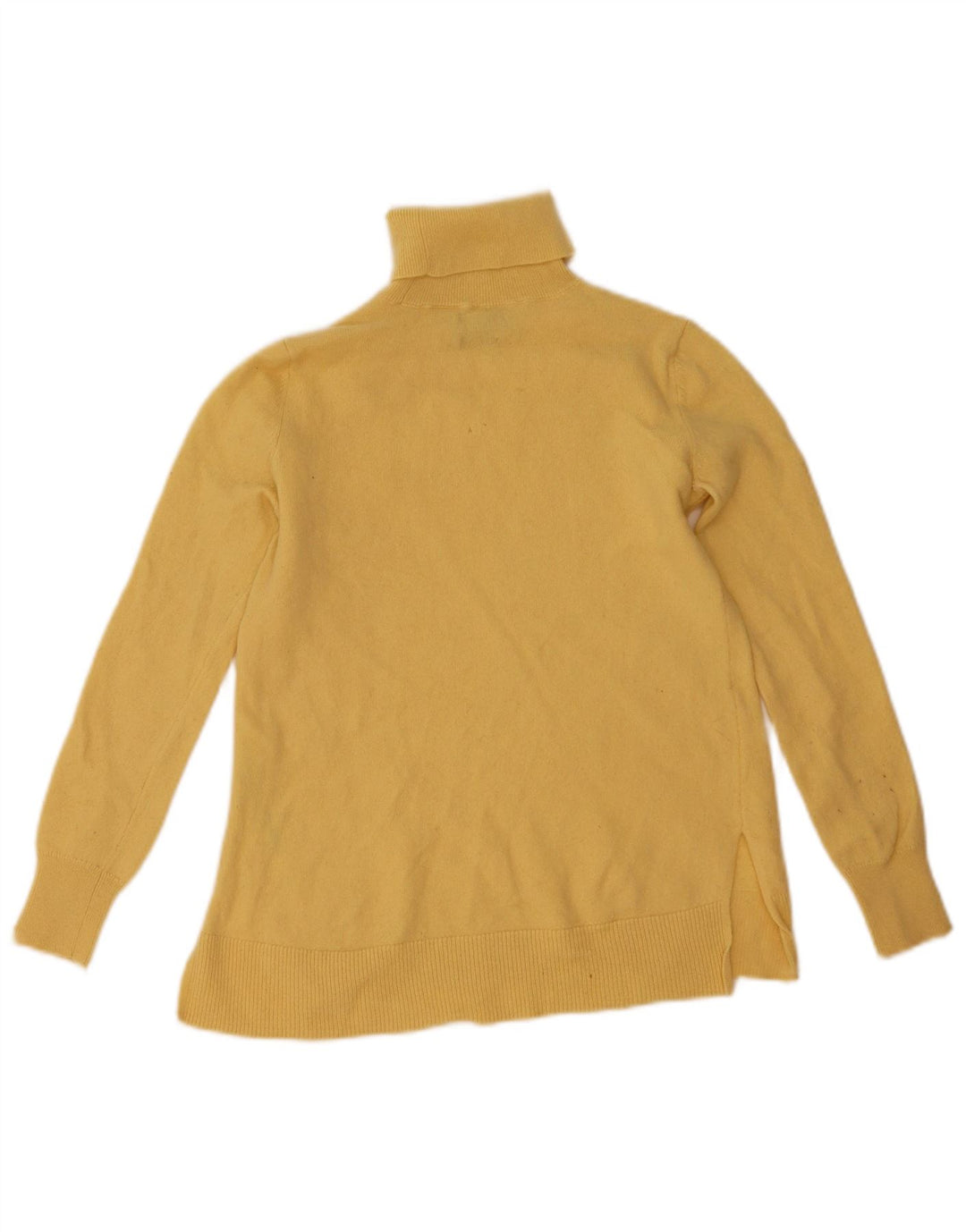 Maglione maglione da donna a collo alto Massimo Dutti UK 6 XS lana gialla