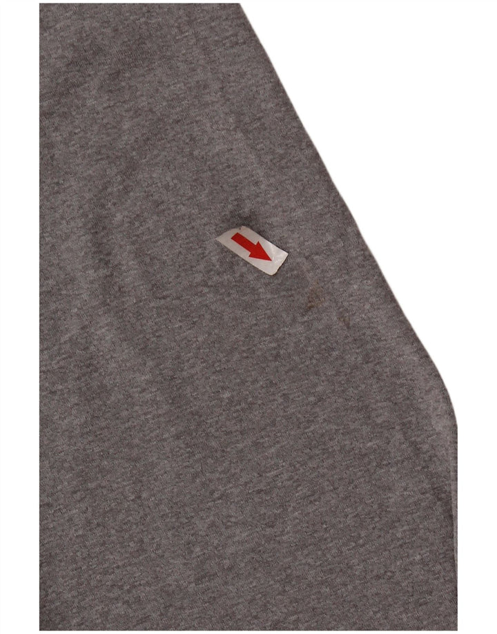UNDER ARMOUR Top da uomo con grafica Heat Gear manica lunga grande poliestere grigio