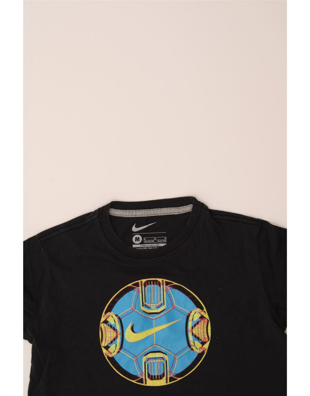 NIKE Boys Graphic T-Shirt Top 10-11 Years Medium  Black Vintage Nike and Second-Hand Nike from Messina Hembry 