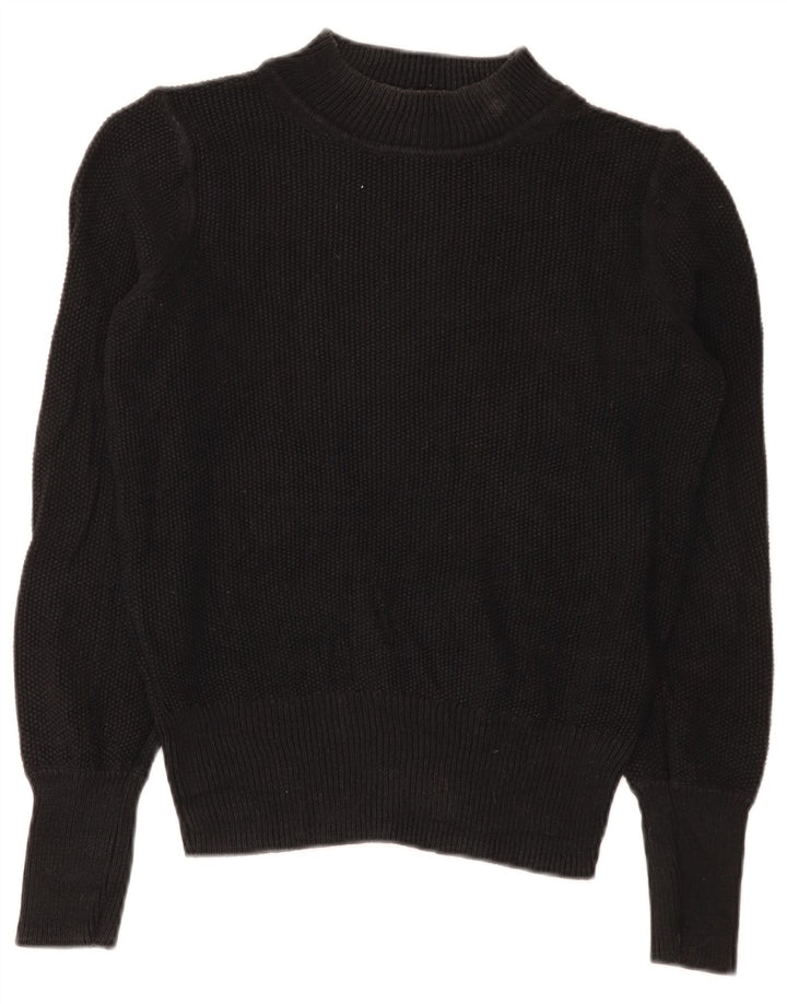 Maglione maglione da donna Gap con collo alto UK 14 Cotone nero medio