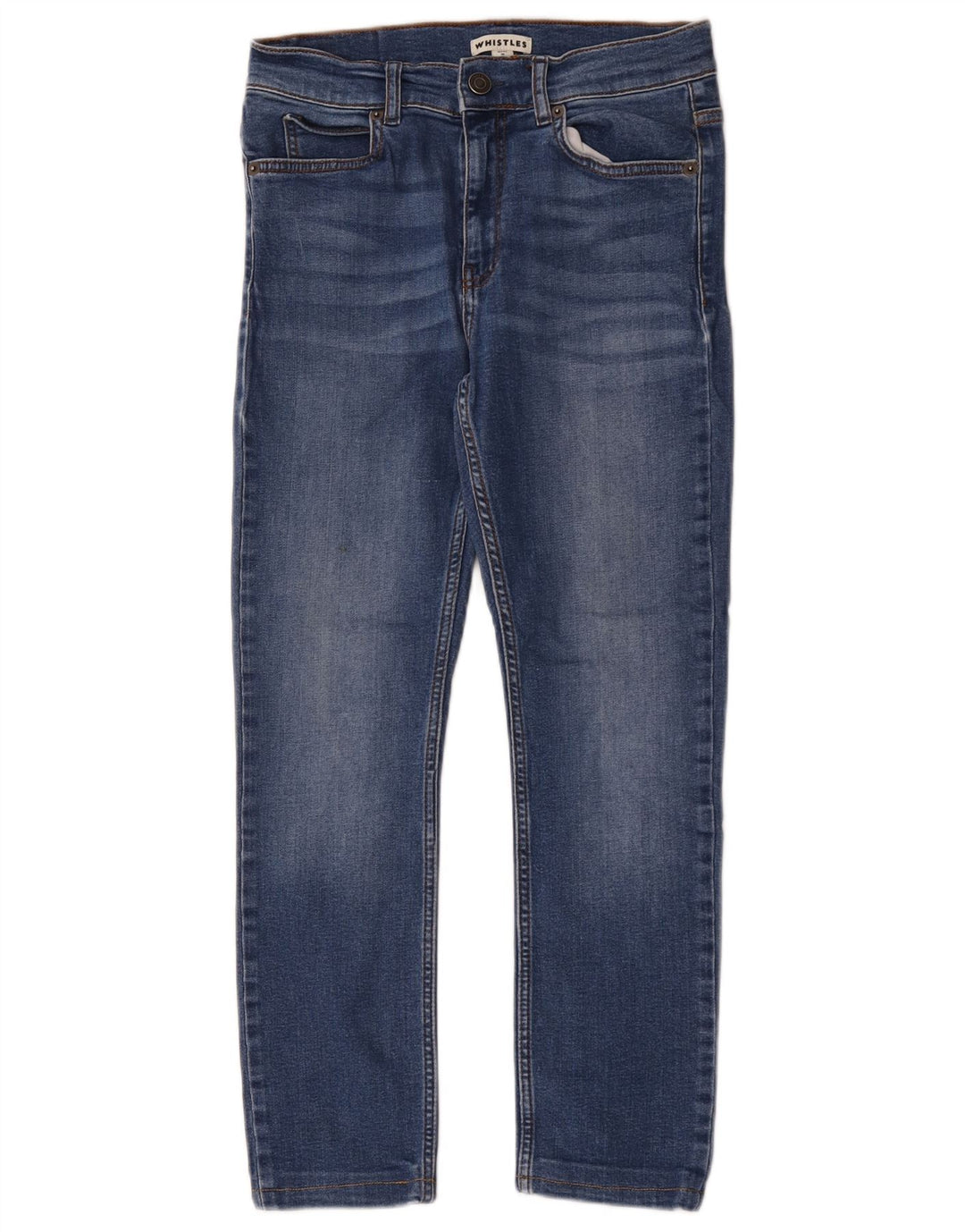 Jeans corti da donna Whistles W28 L24 cotone blu