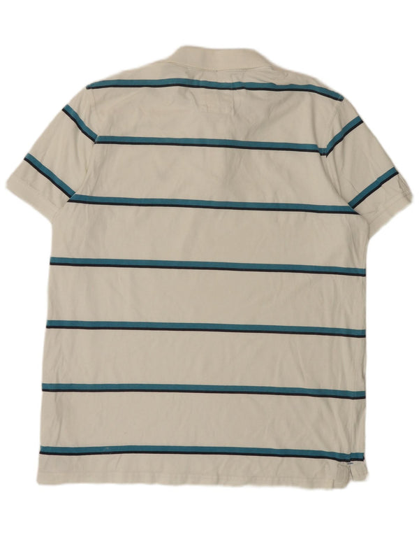 Crew Clothing Polo da uomo 2XL in cotone a righe bianche