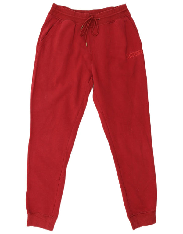 Pantaloni da tuta da donna Hurley Joggers UK 12 Medio Rosso Cotone