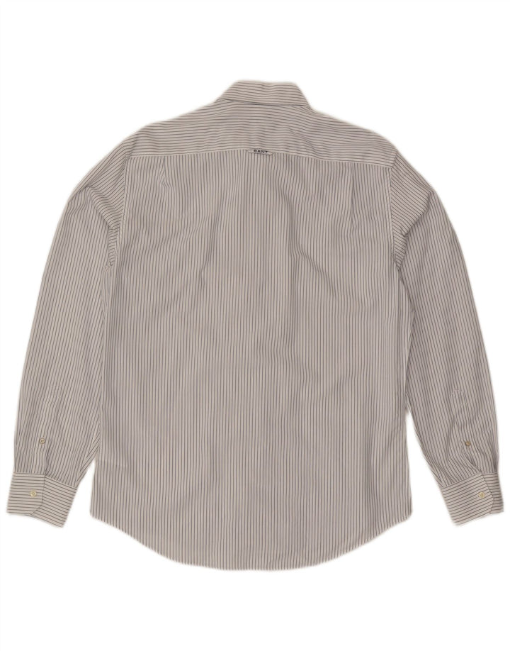 Gant Camicia da uomo NON - IRON XL in cotone a righe bianche