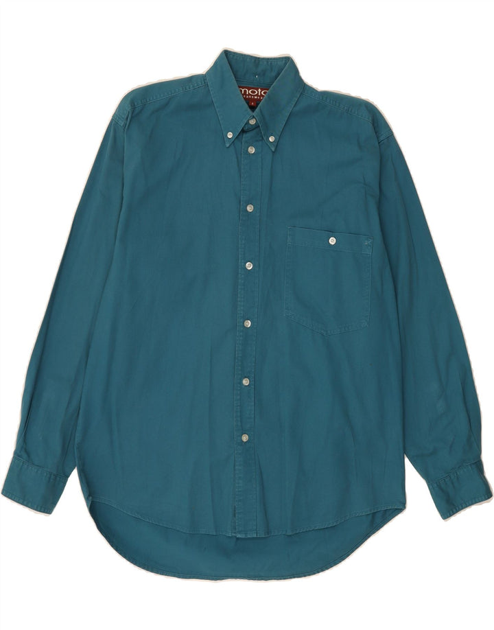 MOTO Mens Loose Fit Shirt Small Blue Cotton Vintage Moto and Second-Hand Moto from Messina Hembry 