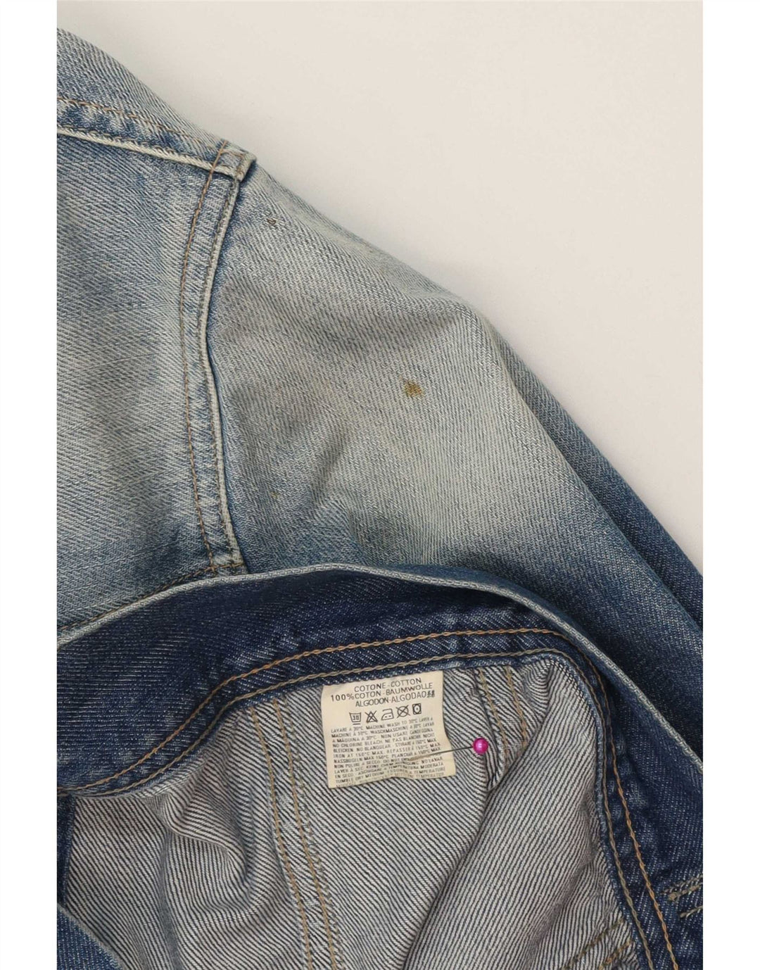 Giacca di jeans da uomo Diesel UK 42 XL cotone blu
