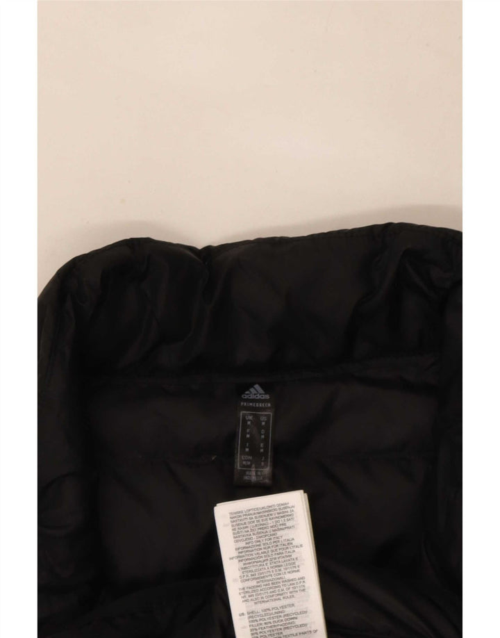 Gilet imbottito da uomo Adidas UK 38 medio nero poliestere