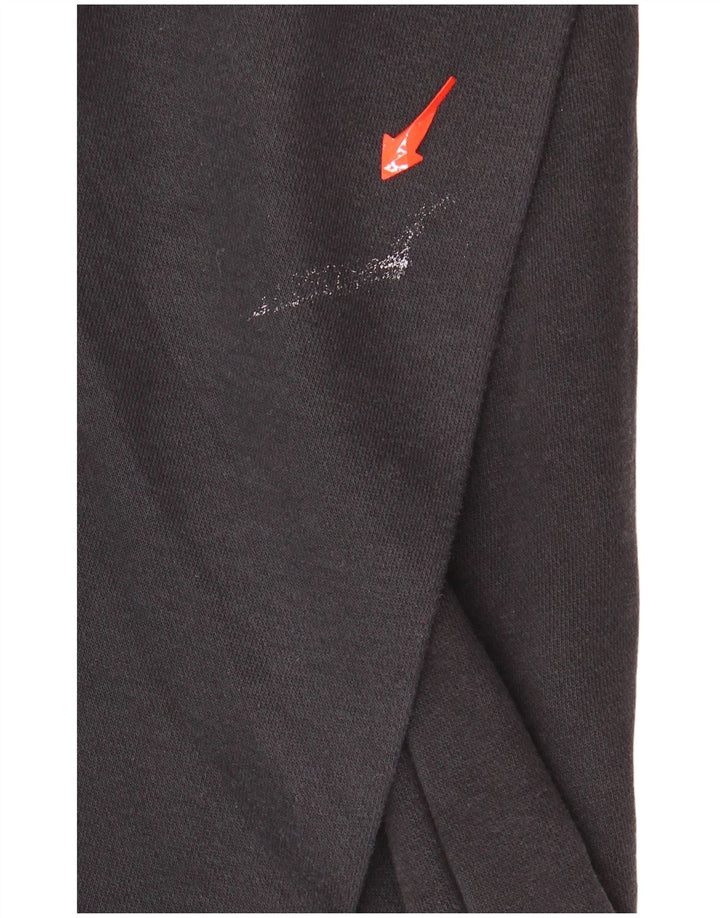 NIKE Womens Oversized Hoodie Jumper UK 14 Medium Black Cotton