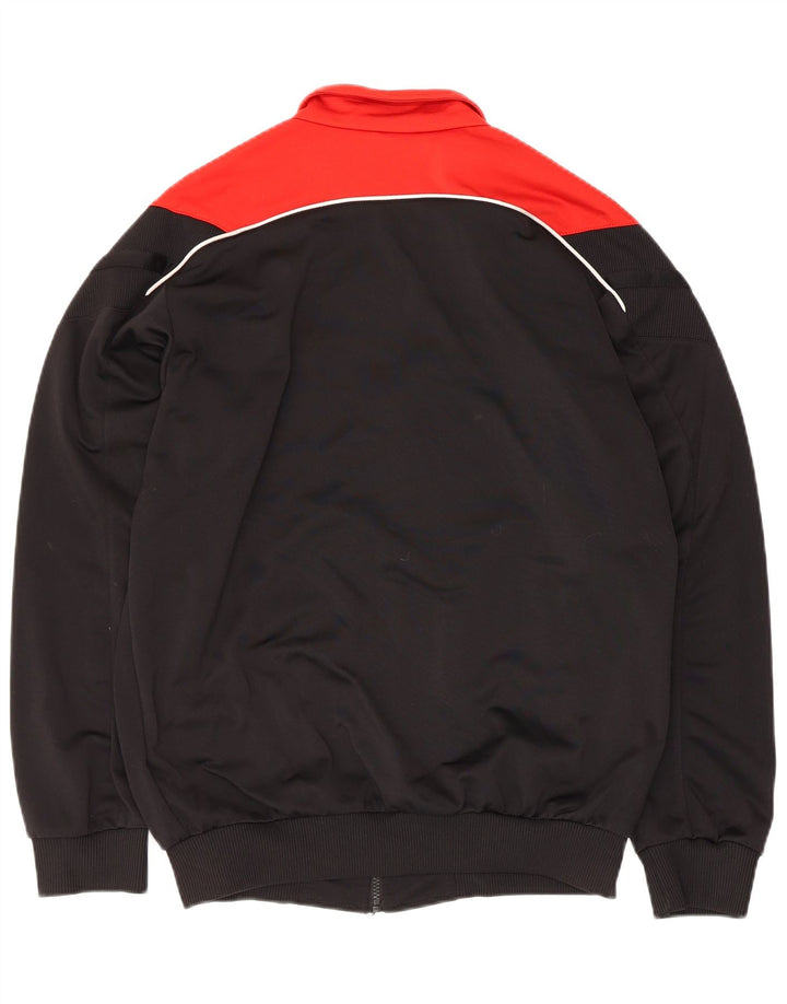 Giacca da tuta da ragazzo Adidas 15-16 anni in poliestere color block nero