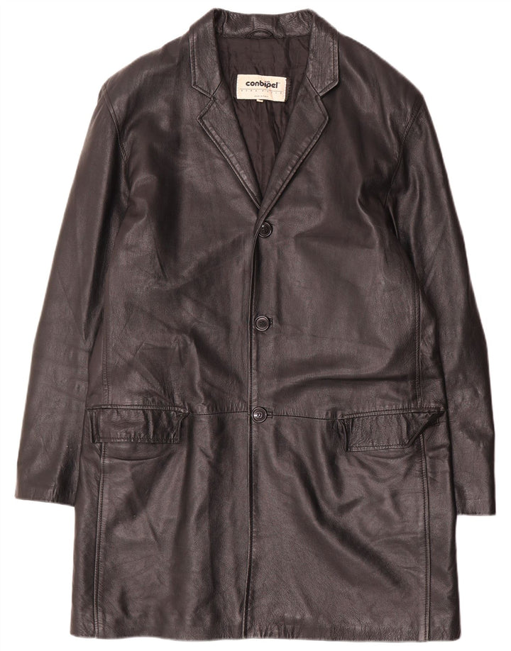 Cappotto In Pelle Uomo Conbipel IT 52 Large Nero