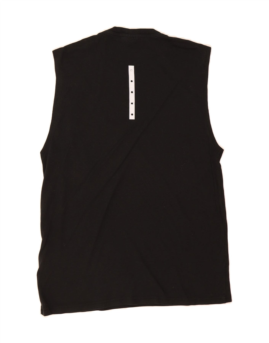 VINTAGE Mens Regular Fit Vest Top Large Black Cotton Vintage Vintage and Second-Hand Vintage from Messina Hembry 