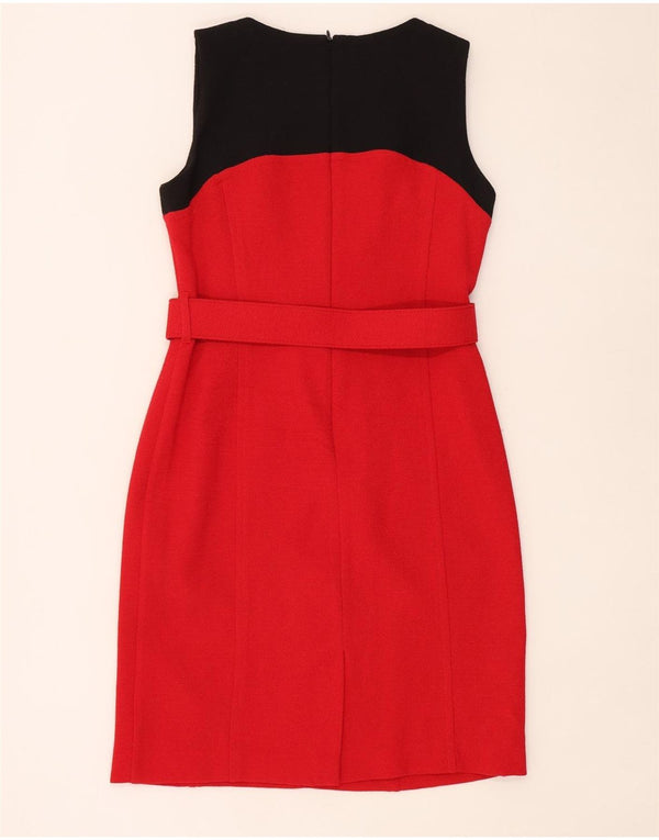 Abito tubino senza maniche da donna Debenhams UK 14 Colorblock rosso medio
