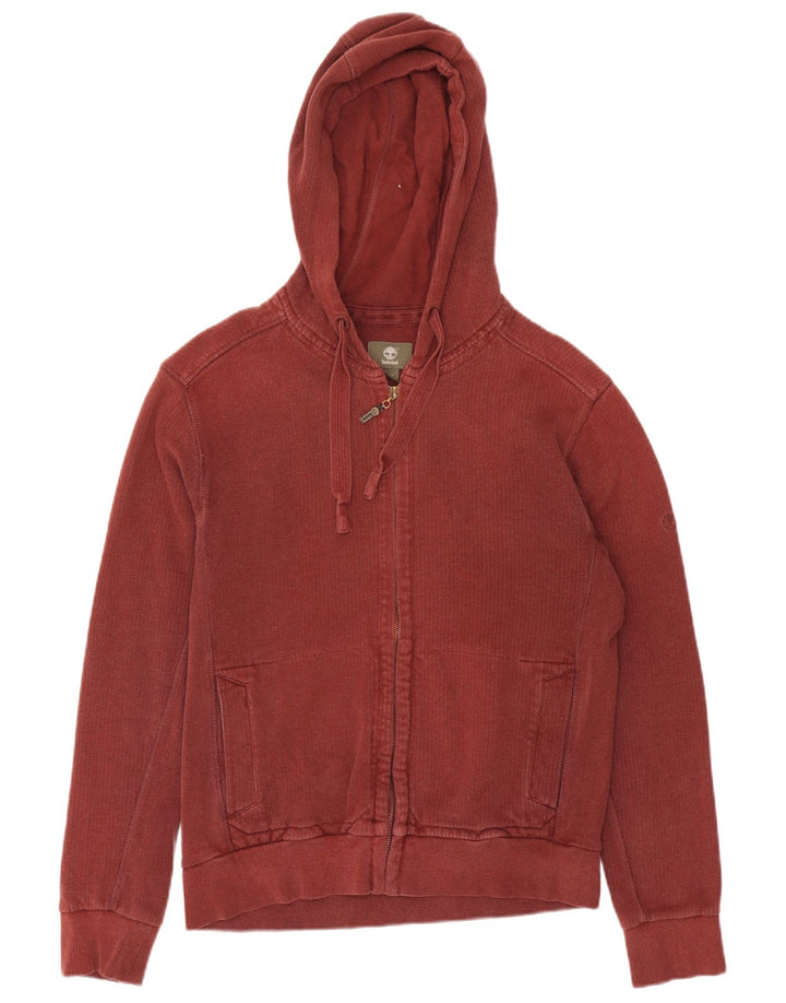 Timberland Maglione con cappuccio e zip vestibilità regolare da uomo Borgogna medio