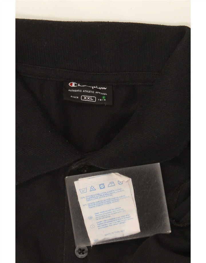 Polo da uomo Champion 2XL cotone nero