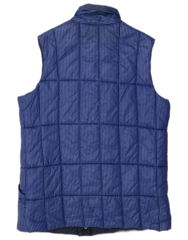 Gilet imbottito da uomo Puffa UK 40 grande nylon gessato blu
