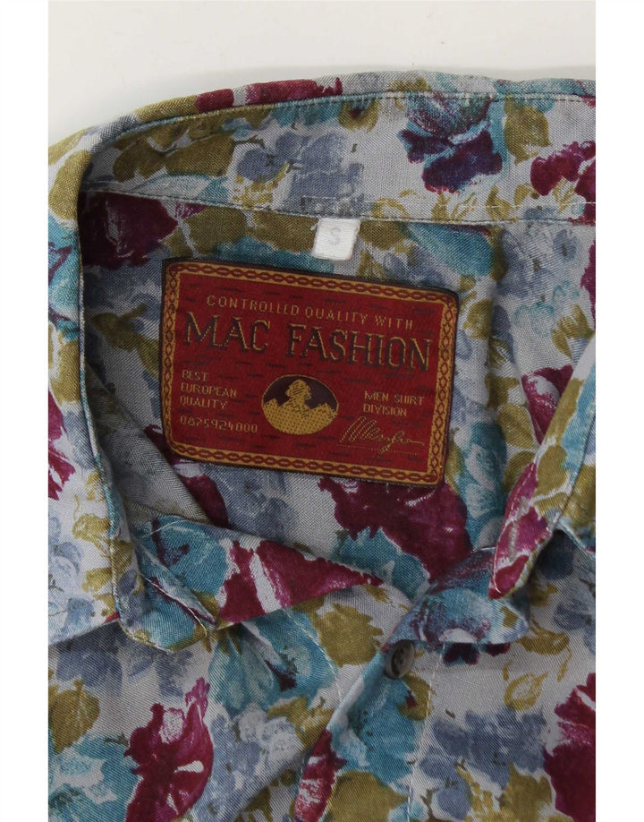 Camicia a maniche corte da uomo Mac Fashion piccola floreale multicolore