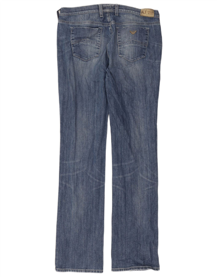 Jeans dritti da uomo Armani W33 L35 in cotone blu