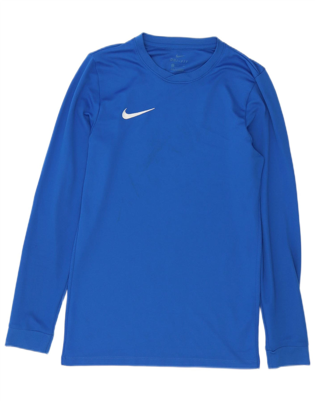Maglia Nike Dri Fit da uomo a manica lunga piccola in poliestere blu