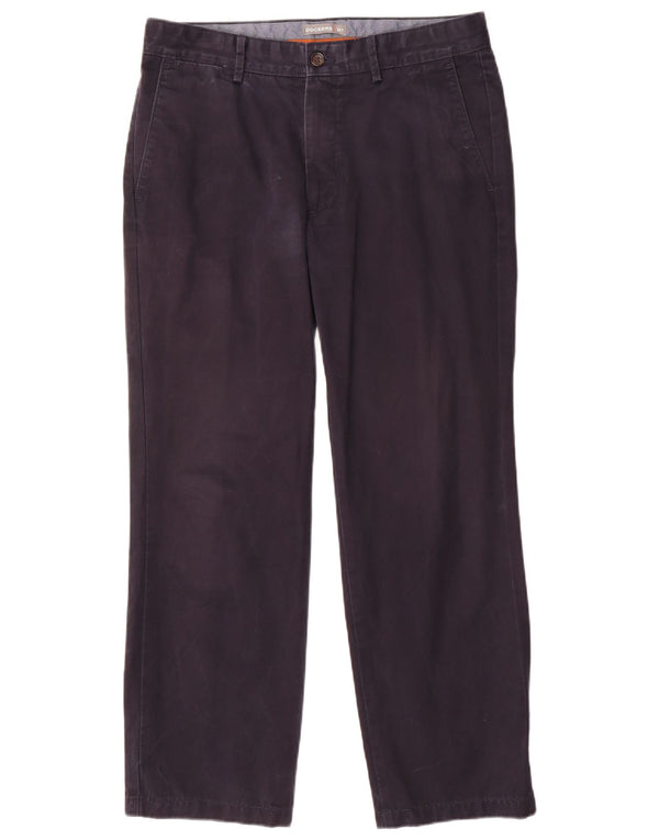Dockers Pantaloni chino dritti da uomo W34 L28 Blu navy Cotone