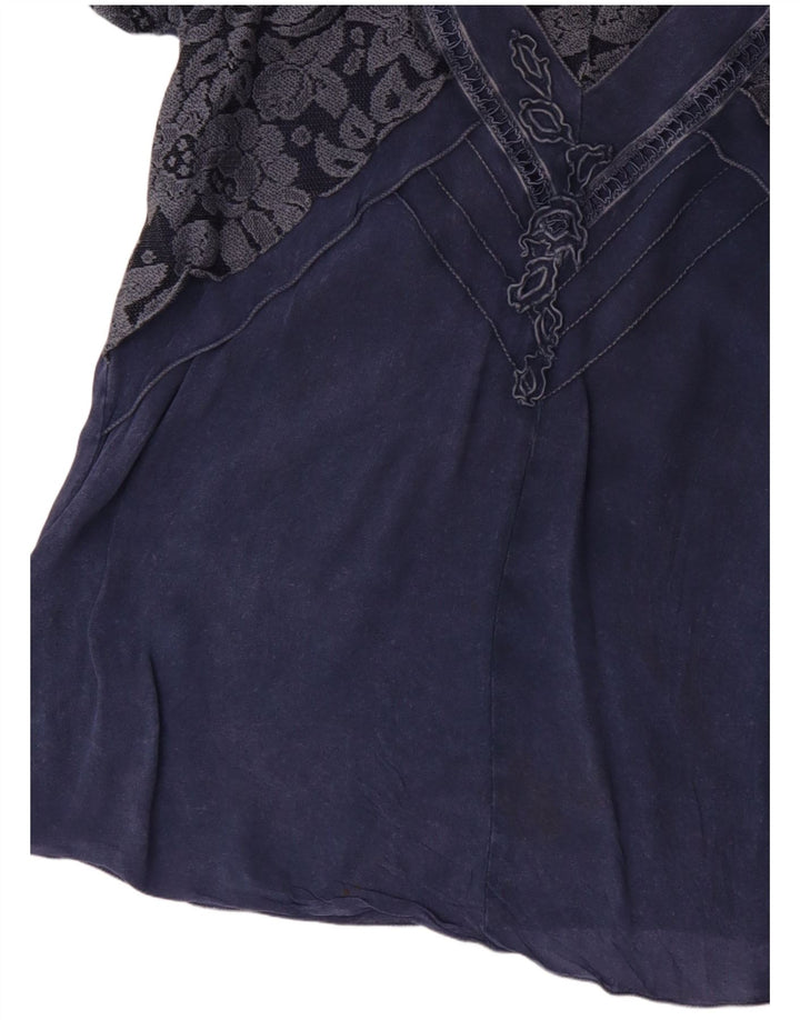 JOSEPHINE Camicetta da donna Top UK 16 Grande Blu Floreale