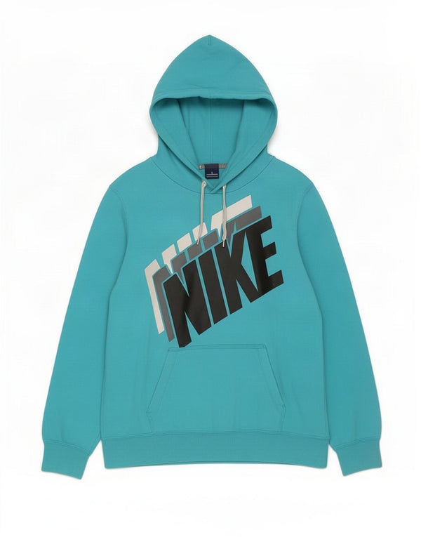Felpa con cappuccio grafica da donna Nike UK 16 grande cotone blu