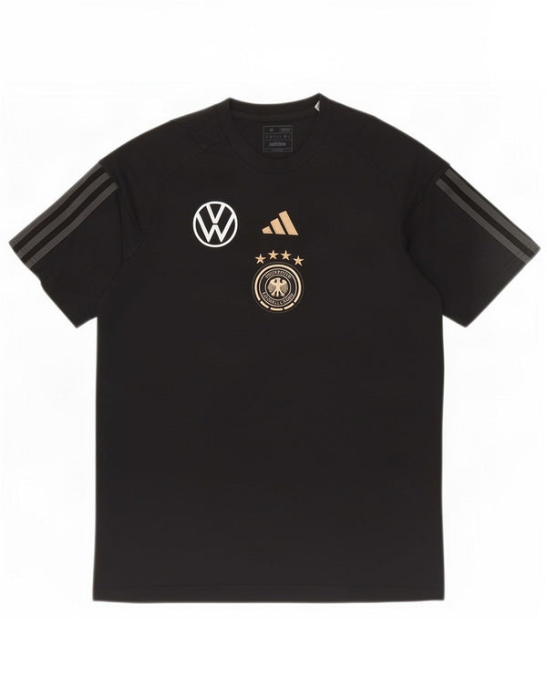 Adidas Mens Deutscher Fussball Bund Graphic T-Shirt Top Medium Black