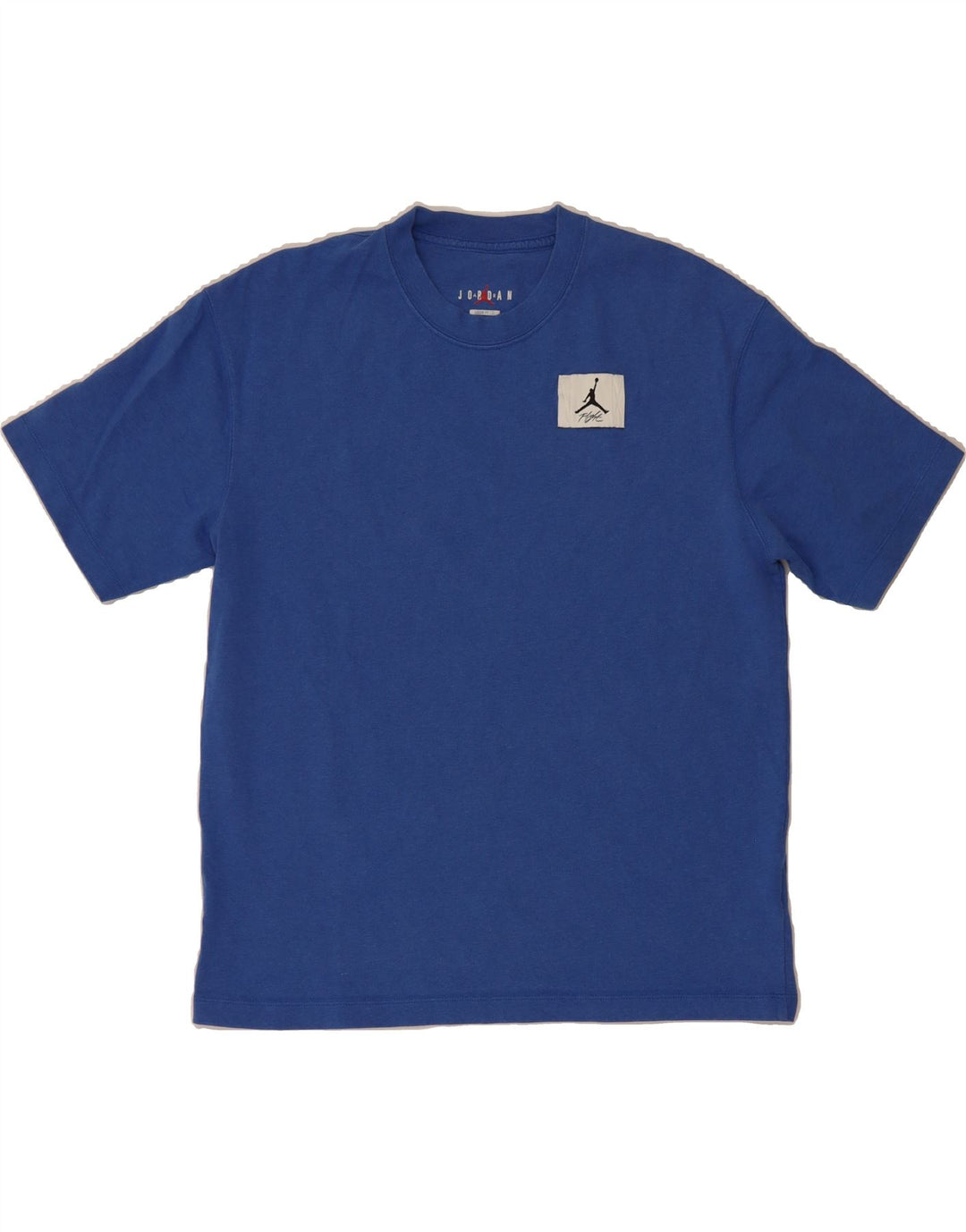 JORDAN Mens Loose Fit T-Shirt Top Small Blue Cotton Vintage Jordan and Second-Hand Jordan from Messina Hembry 