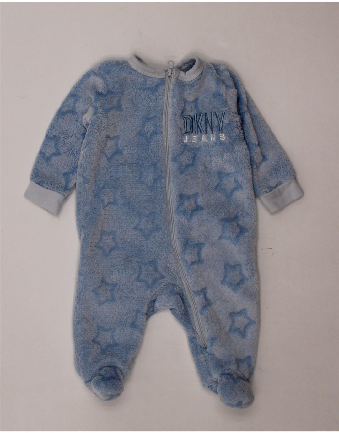 Tuta in pile DKNY per neonato con motivo astratto 0-3 mesi in poliestere blu