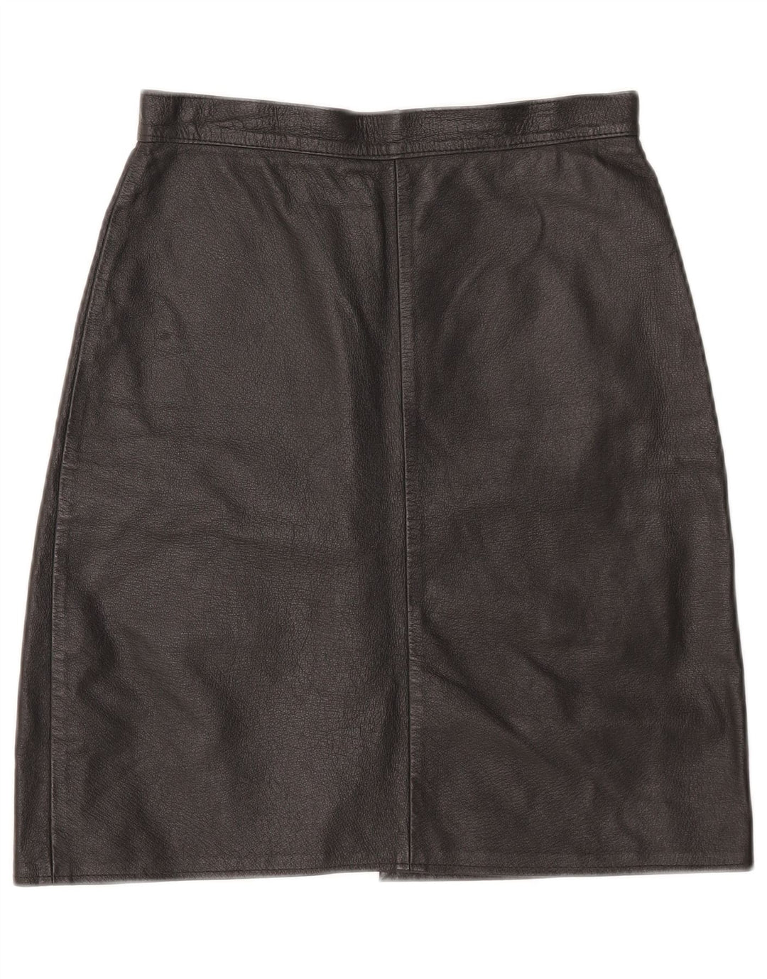 Gonna vintage in pelle da donna piccola W26 Nera