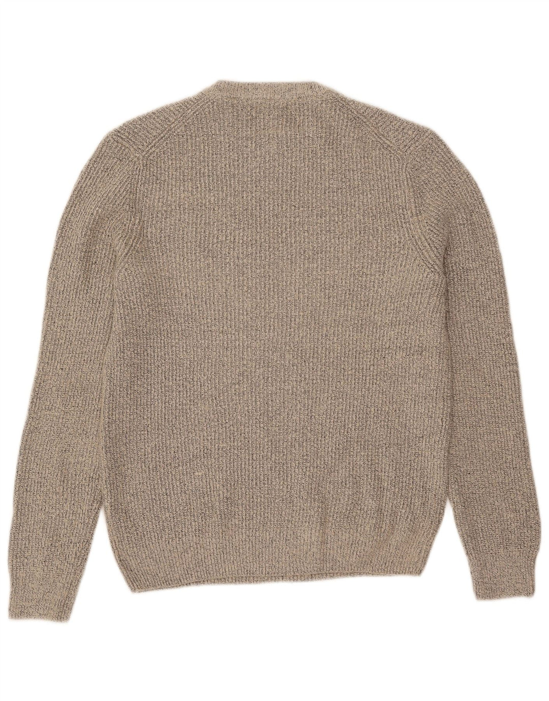 Maglione maglione girocollo da uomo Marks & Spencer beige medio chiazzato