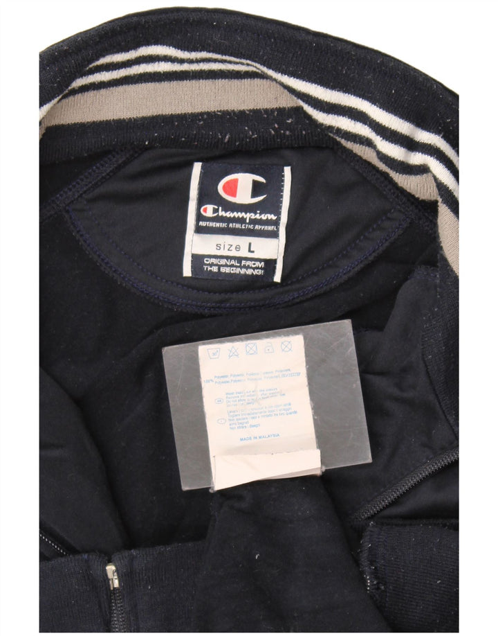 Giacca da tuta da uomo Champion Large in poliestere blu navy