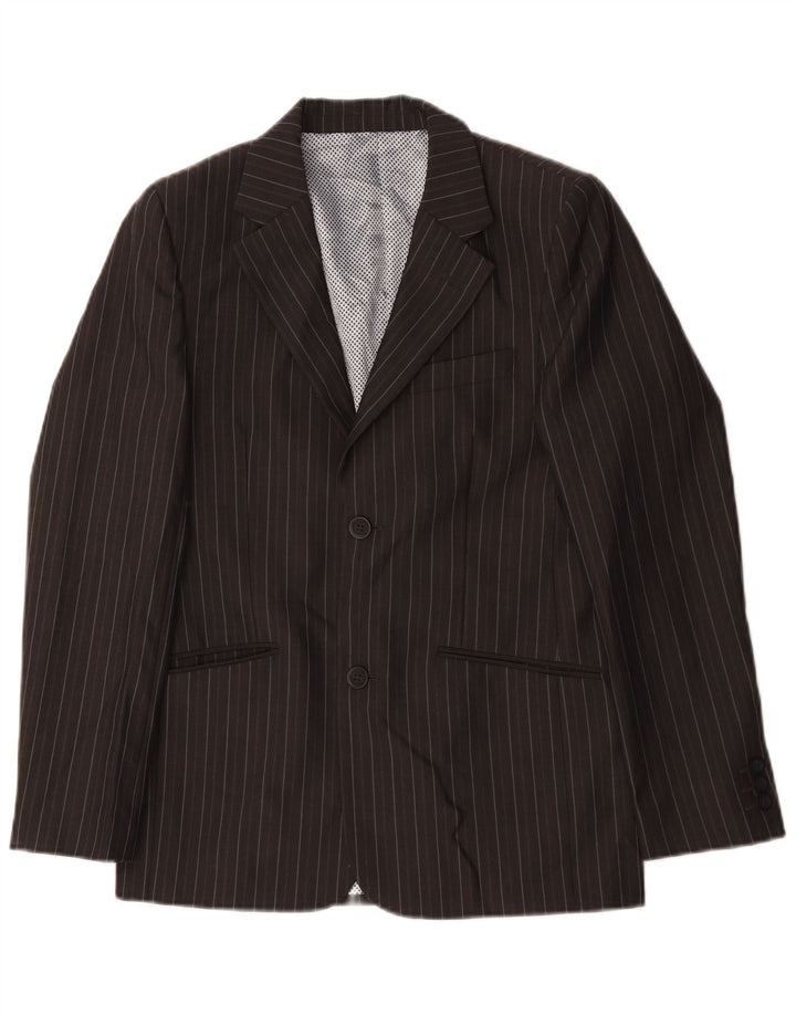 Giacca blazer autografata da ragazzo Marks & Spencer 12-13 anni gessato grigio