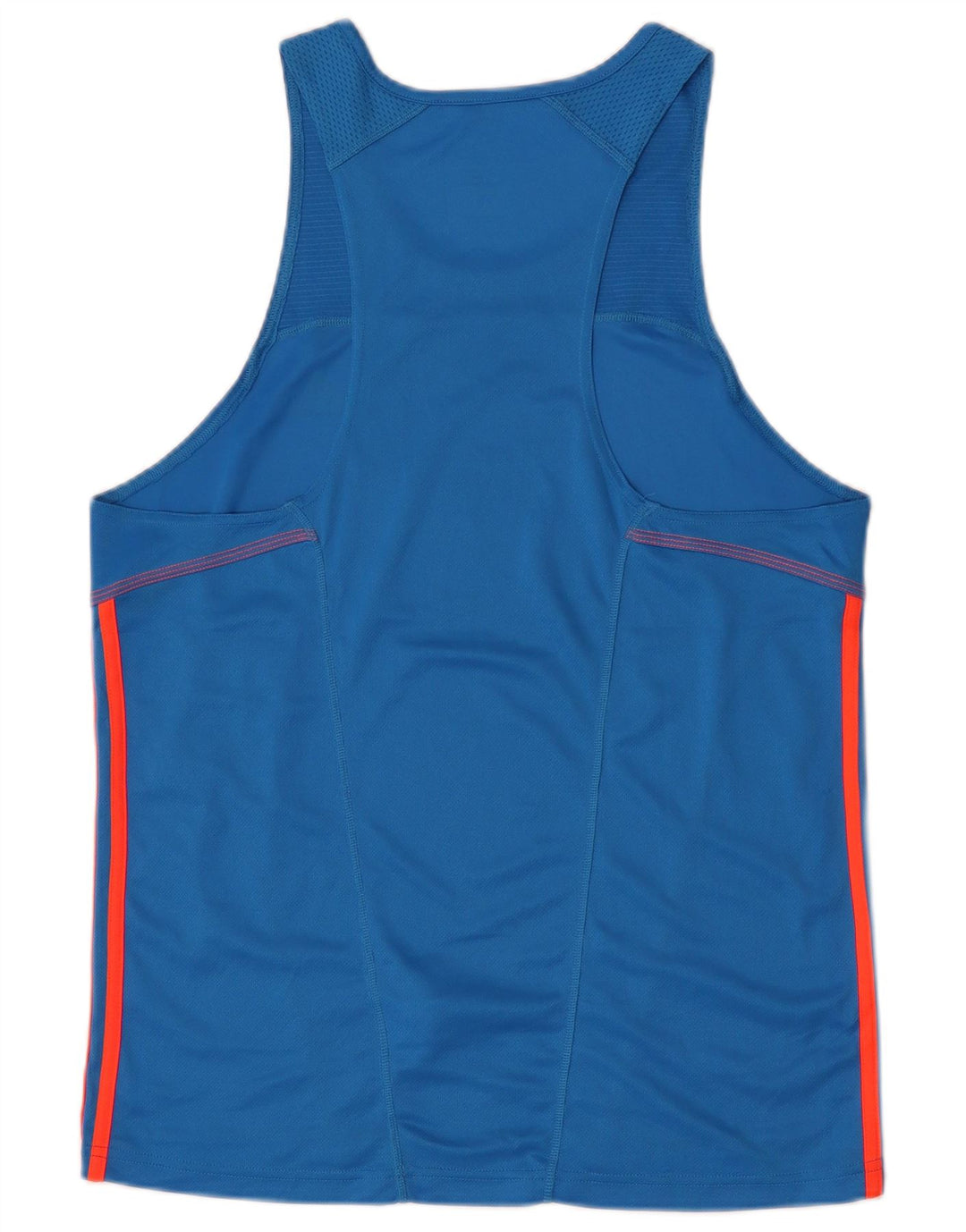 Canotta Adidas Climalite da uomo in poliestere blu medio