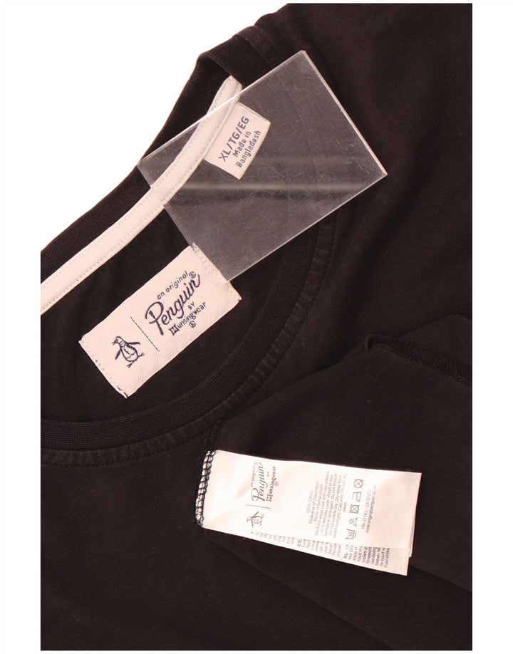 T-shirt da uomo Penguin Top XL in cotone nero