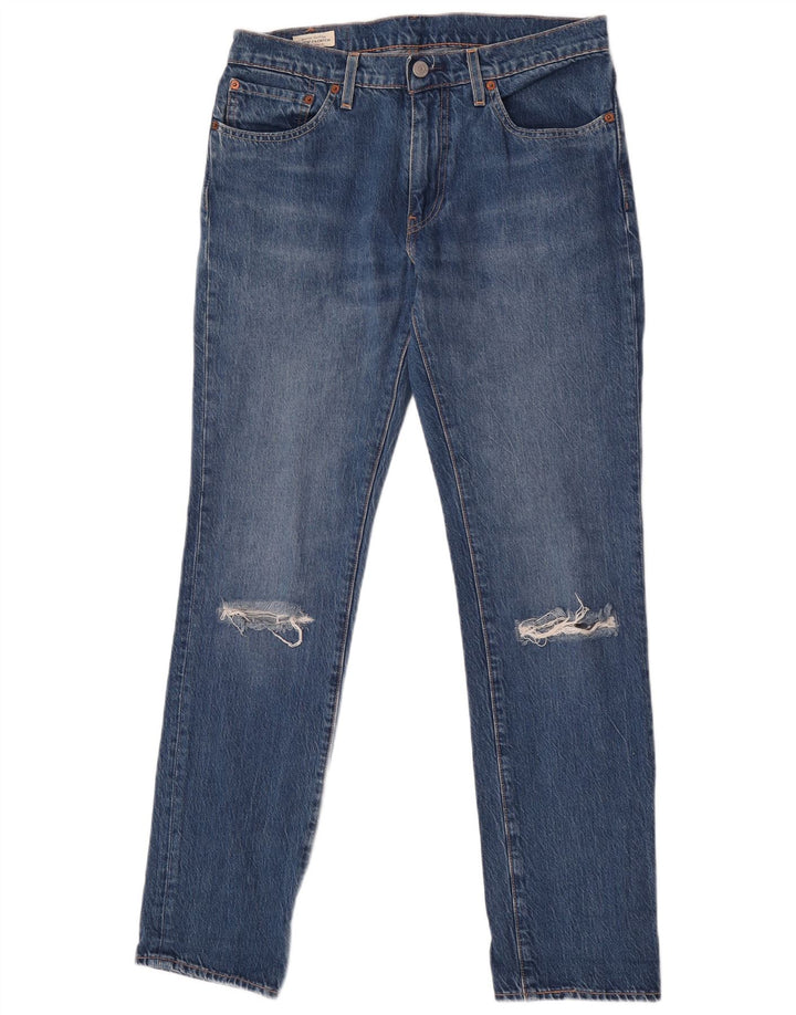 Jeans Levi's da donna 511 slim invecchiati W31 L32 cotone blu