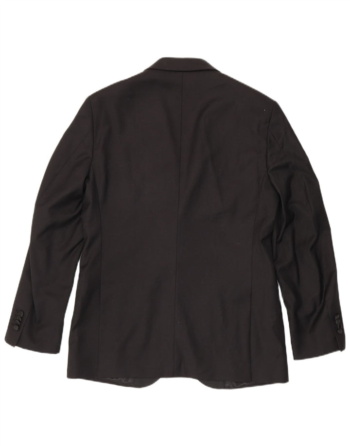 Giacca blazer da uomo a 1 bottone Gutteridge IT 48 lana nera media