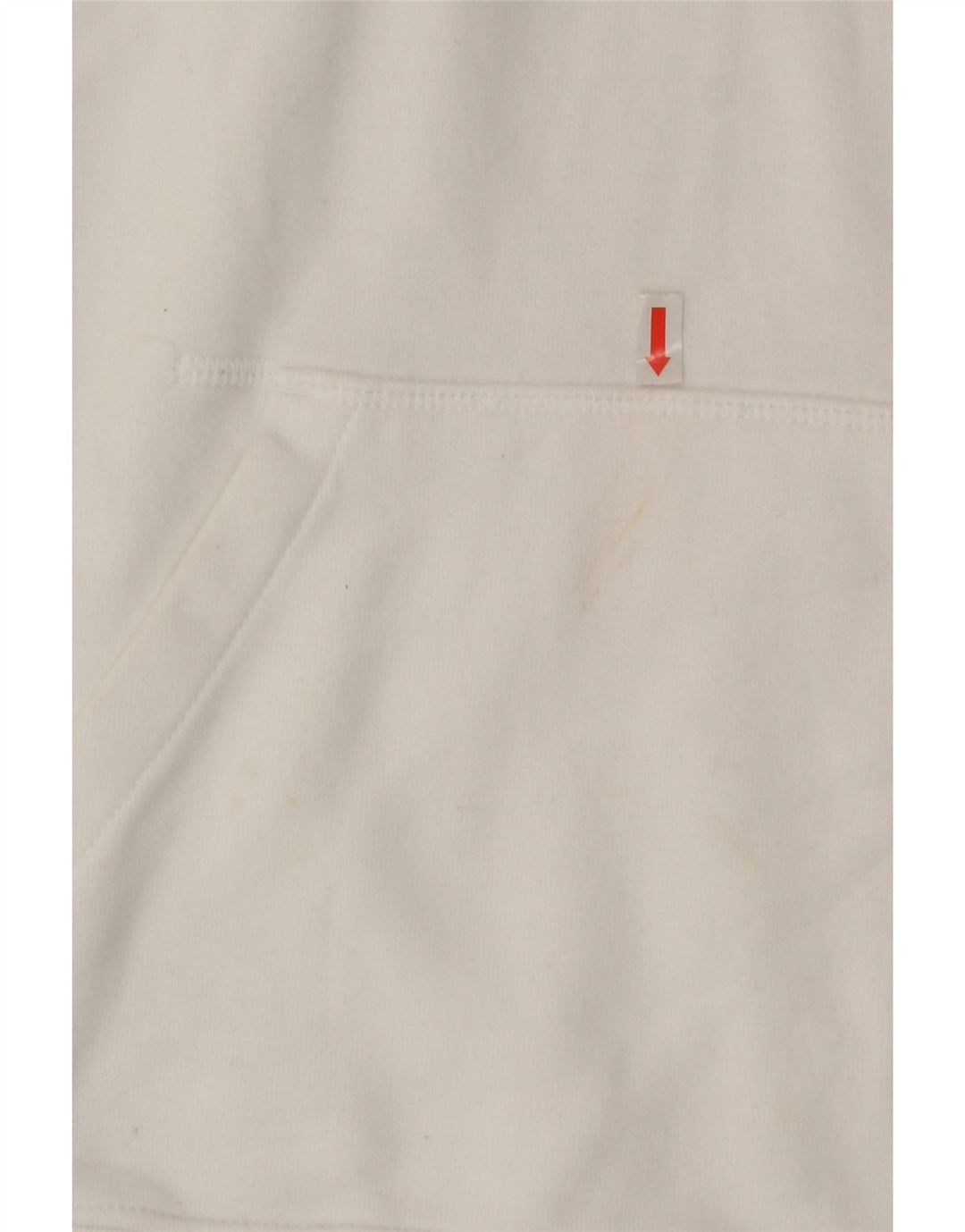 LEVI'S Womens Graphic Hoodie Jumper UK 14 Medium White Cotton Classic Vintage Levi's and Second-Hand Levi's from Messina Hembry 