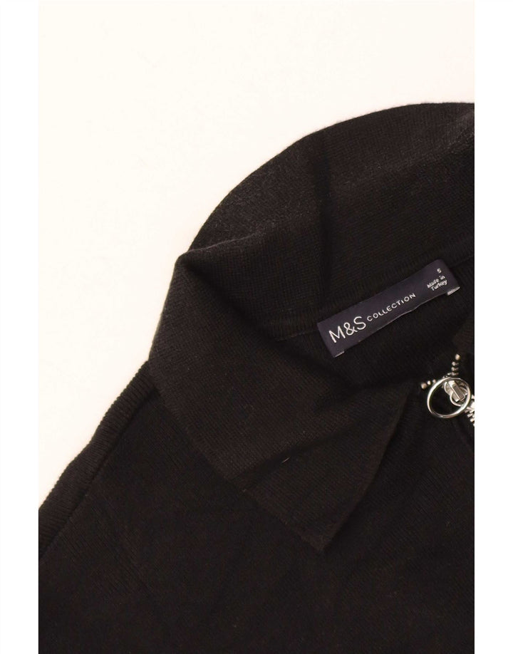Polo oversize da donna Marks & Spencer UK 10 piccola nera