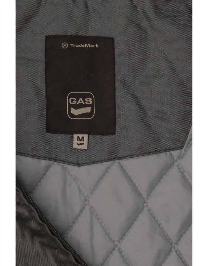 Giacca a vento con cappuccio da uomo GAS UK 38 Grigio medio