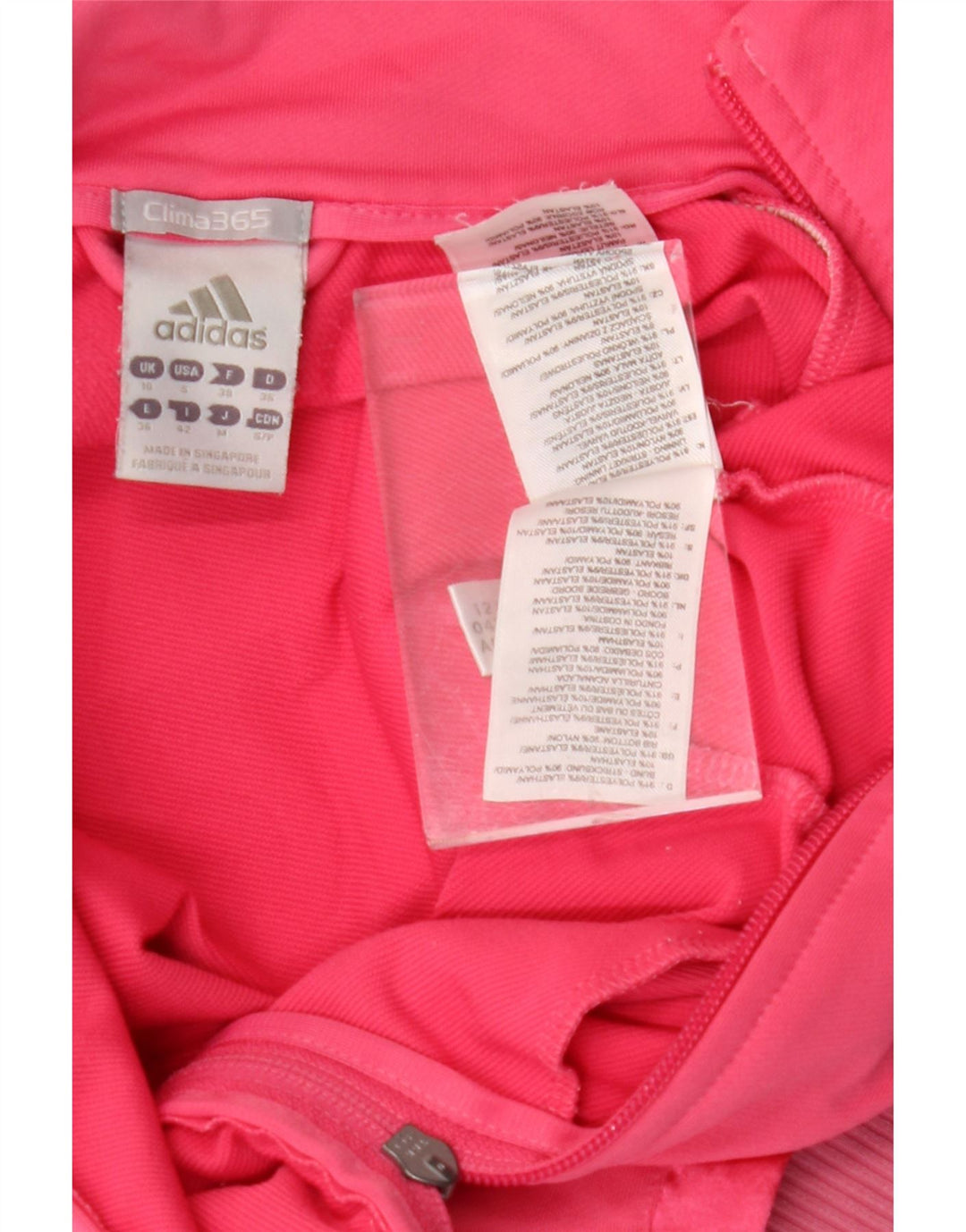 Giacca da tuta grafica ADIDAS Clima 365 da donna UK 10 piccola rosa