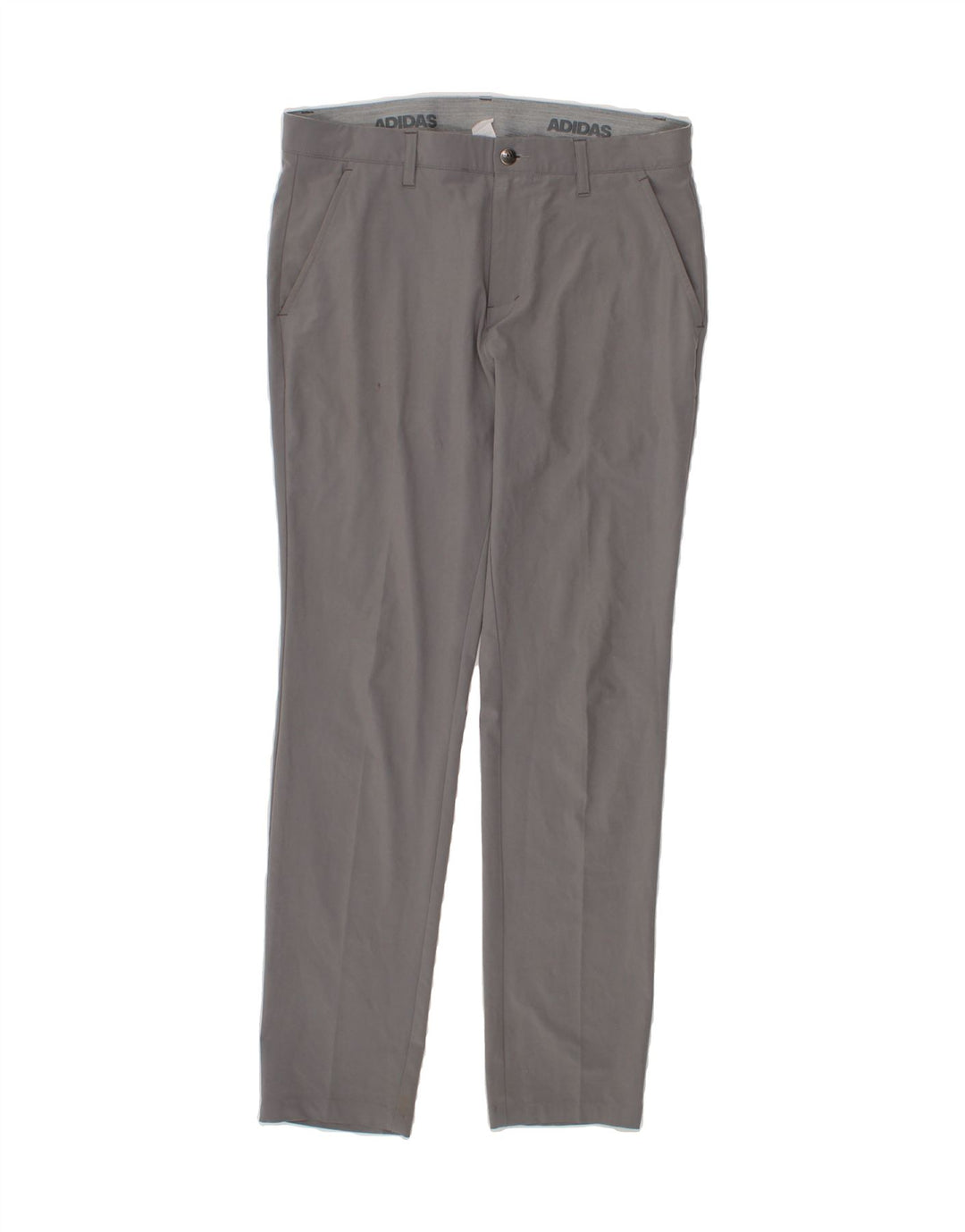 ADIDAS Mens Slim Chino Trousers W32 L32 Grey Polyester Vintage Adidas and Second-Hand Adidas from Messina Hembry 