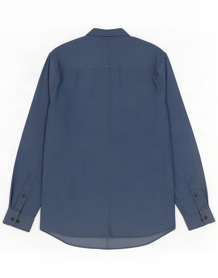 Jack & Jones Camicia da uomo in cotone blu medio