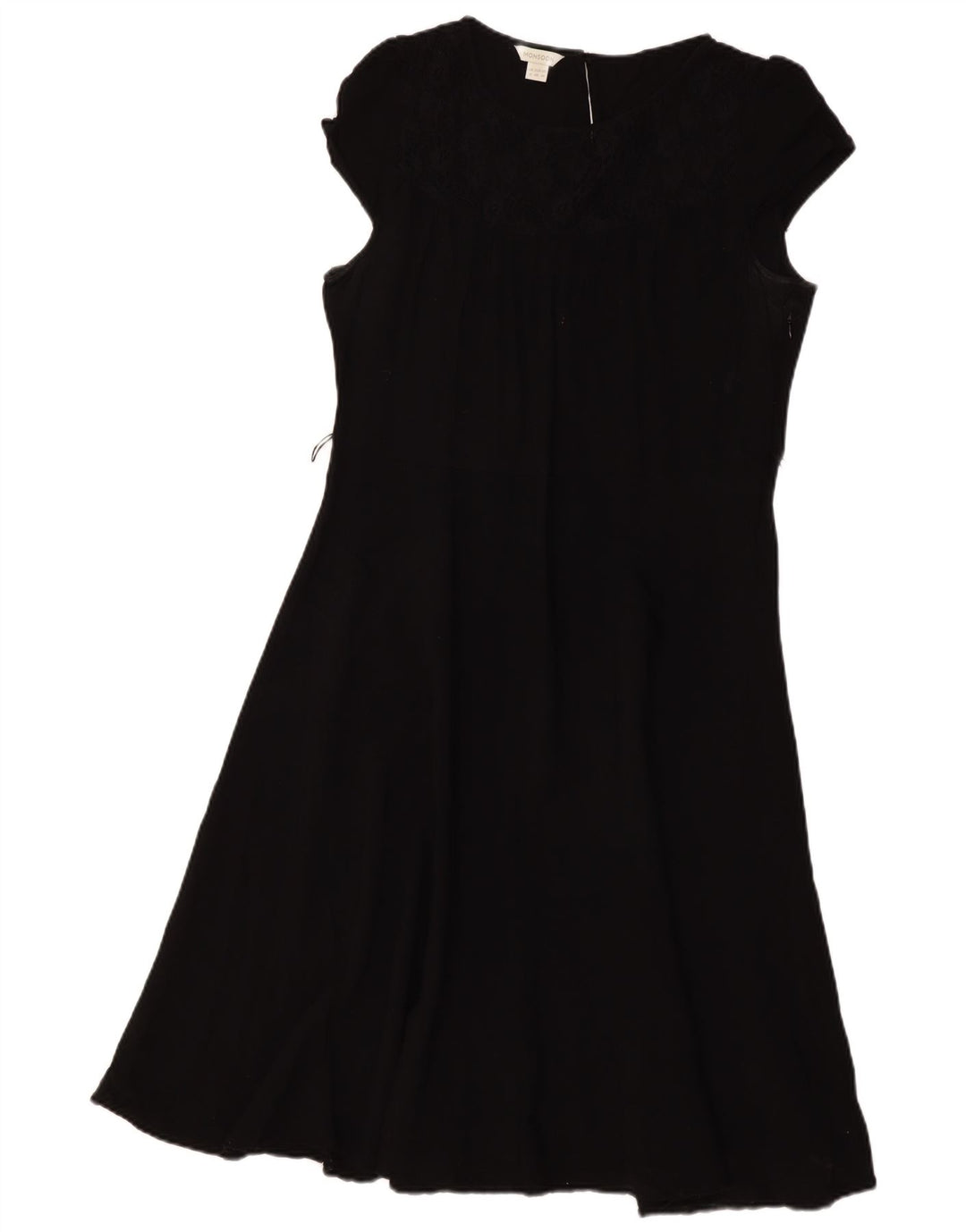 MONSOON Abito a trapezio da donna UK 18 XL Cotone nero