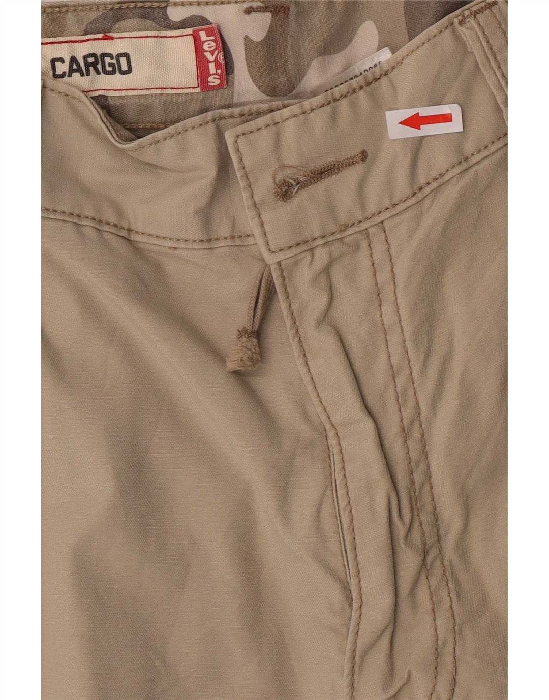 Pantaloncini cargo da uomo Levi's medi W32 in cotone kaki